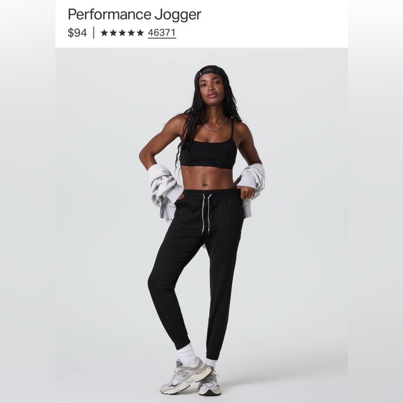 Vuori charcoal heather performance jogger - Picture 3 of 3